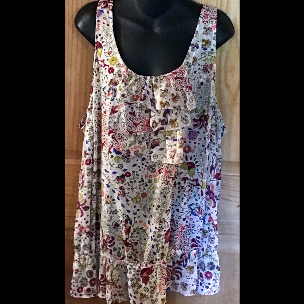 A.N.A. Sleeveless Multi-color Top 3X